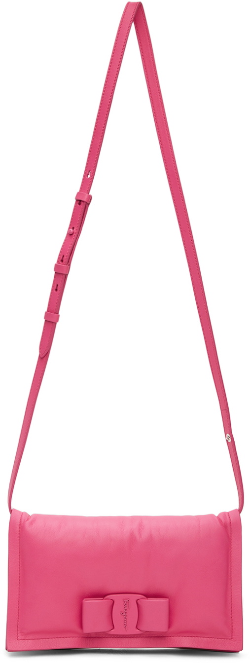 Salvatore Ferragamo Viva Bow Mini Crossbody Bag - Hot Pink for Women