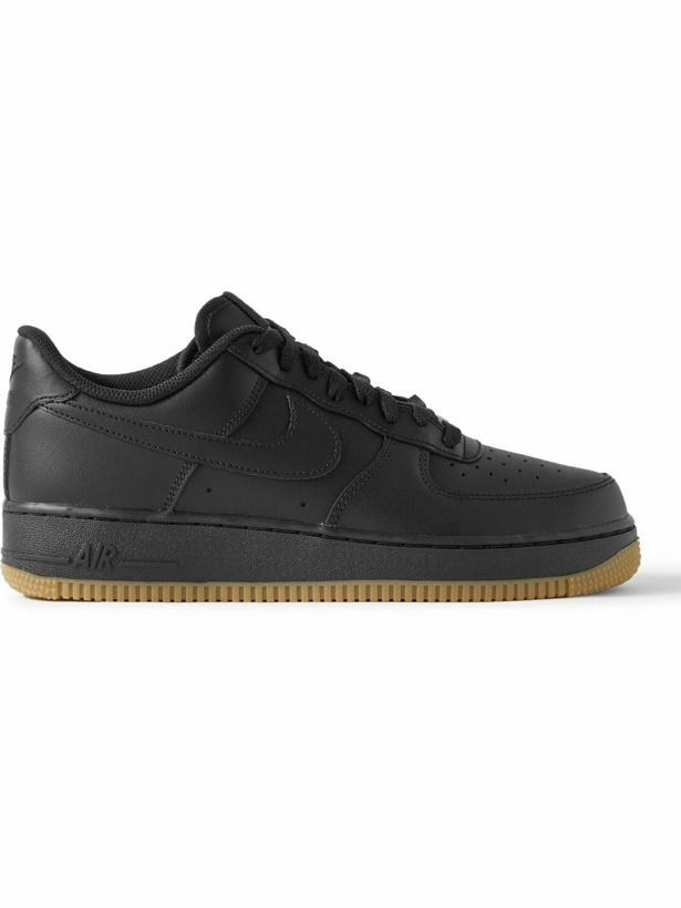 Photo: Nike - Air Force 1 '07 Leather Sneakers - Black