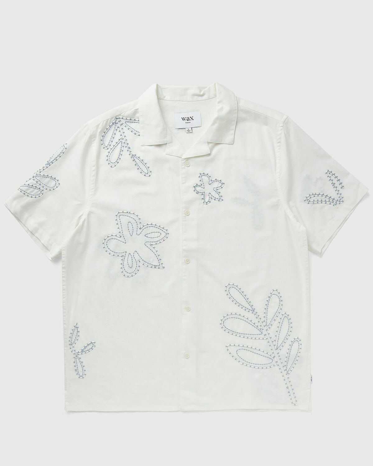 Wax London DIDCOT SS SHIRT OVERSIZED FLORAL White Mens Shortsleefe