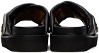 Toga Virilis SSENSE Exclusive Black Leather Slippers