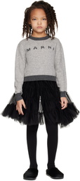 Marni Kids Gray Wool Sweater