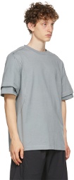 Affix Grey Heavy Jersey Dual Sleeve T-Shirt