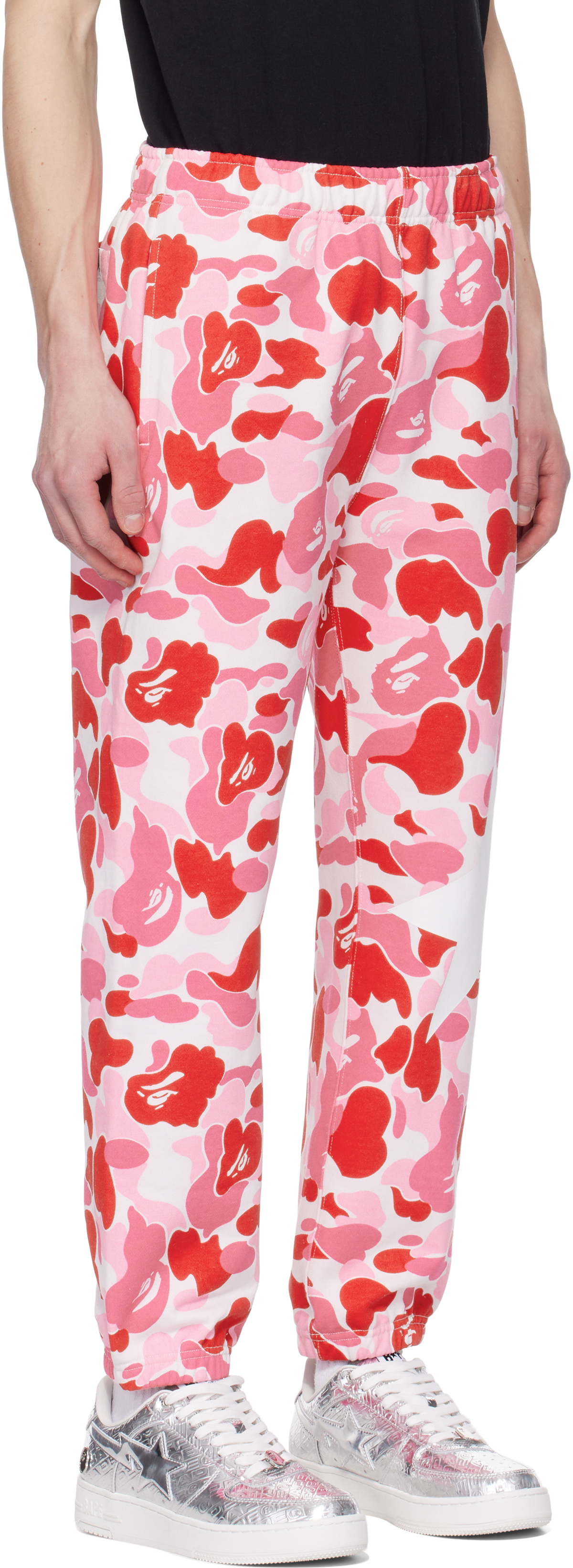 BAPE Pink ABC Camo Sweatpants