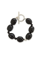 Agmes Dara Sterling Silver Beaded Bracelet - Black - One Size