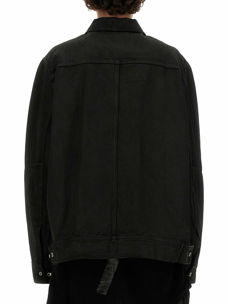 Rick Owens Grey Wool Hooded Trench Coat Rick Owens Rick Owens Grey Wool Hooded Trench Coat Rick Owens