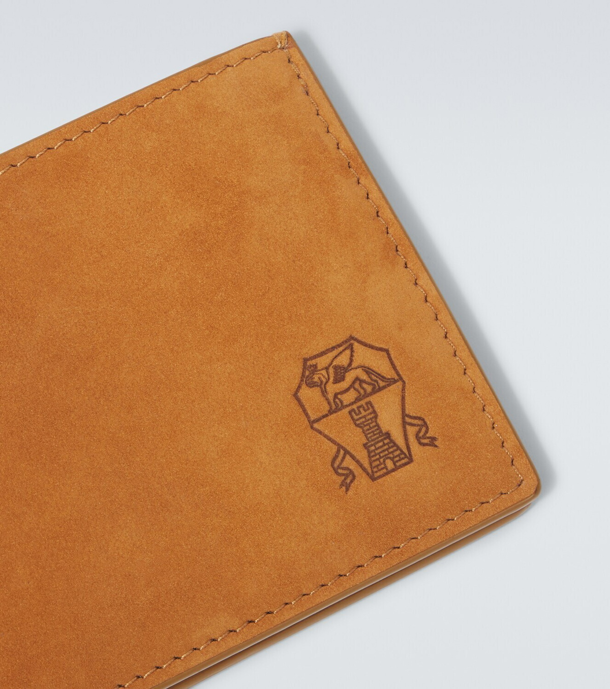 Brunello Cucinelli Suede bifold wallet