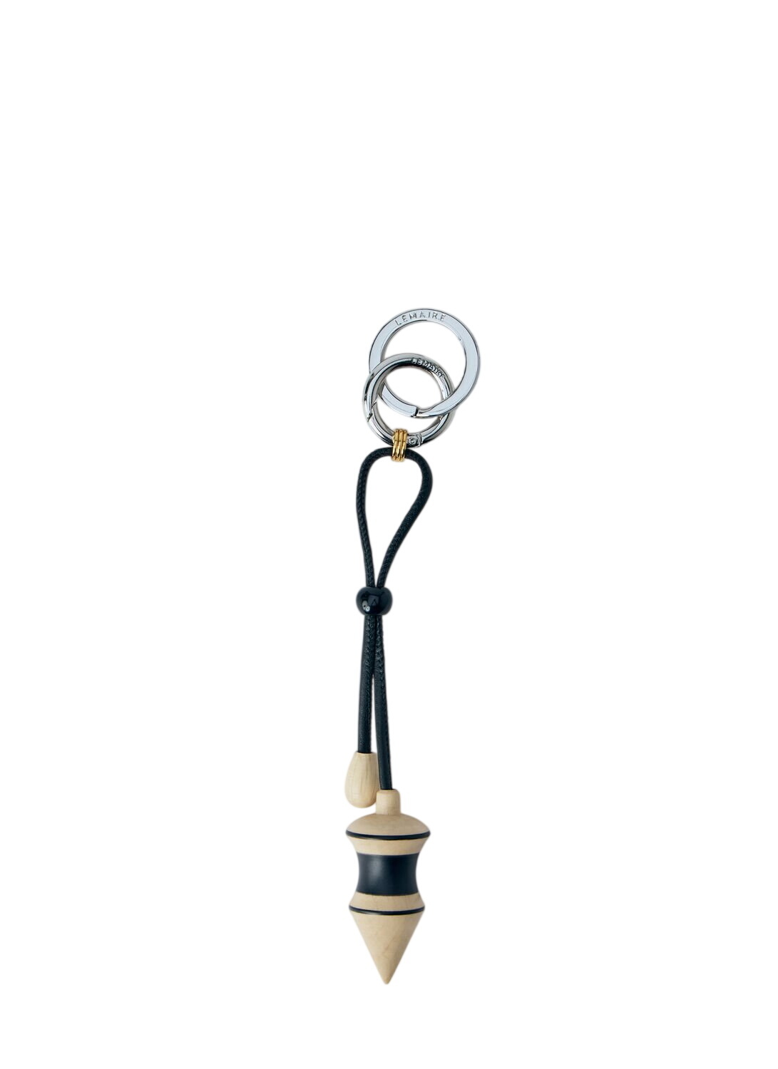 Lemaire Brown Leather Wadded Key Holder Lemaire