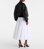 Jacquemus Cropped leather jacket
