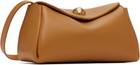 AMI Paris Tan Calfskin Leather Mini Carrousel Bag