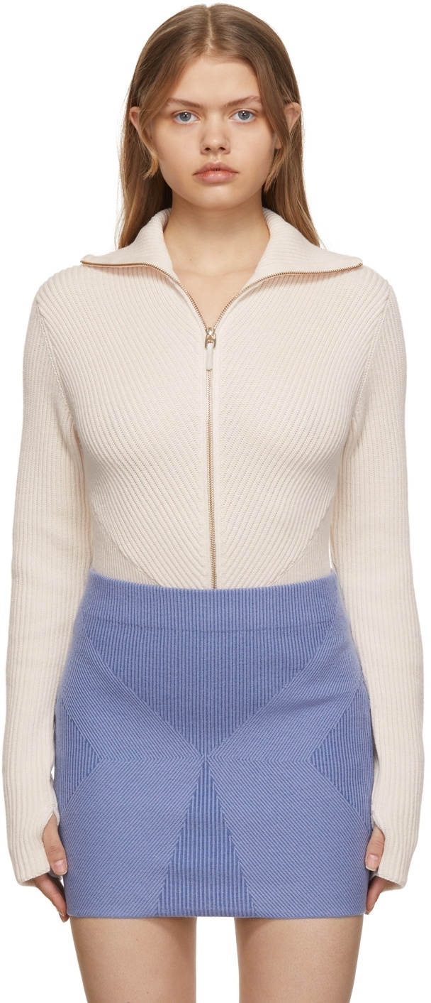 Gauge81 SSENSE Exclusive Off-White Ribe Bodysuit