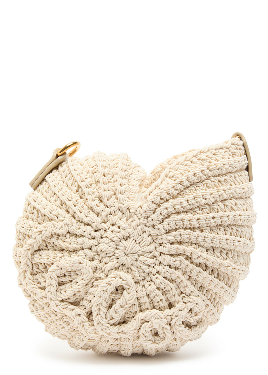 Chloe Sea Treasures Crochet Cross-body bag - Ivory - One Size