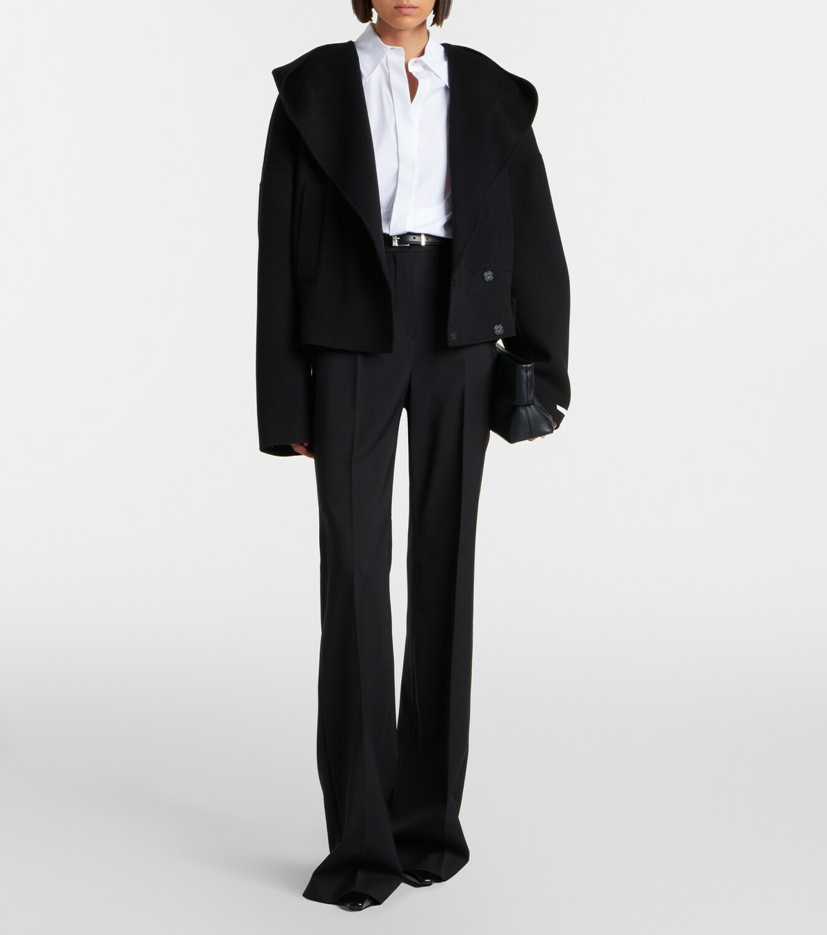 Sportmax Double-breasted wool jacket