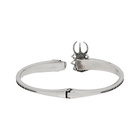 Alexander McQueen Silver Beetle and Skull Bracelet