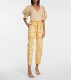Ulla Johnson Apollo tapered-fit tie-dye jeans