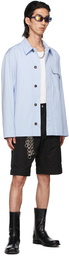 Dries Van Noten Blue Cotton Poplin Shirt