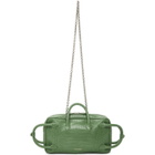 Dheygere Green Python Multi Strap Duffle Bag