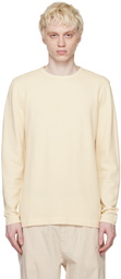 BOSS Beige Structured Long Sleeve T-Shirt