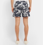 McQ Alexander McQueen - Wide-Leg Printed Jersey Shorts - Black