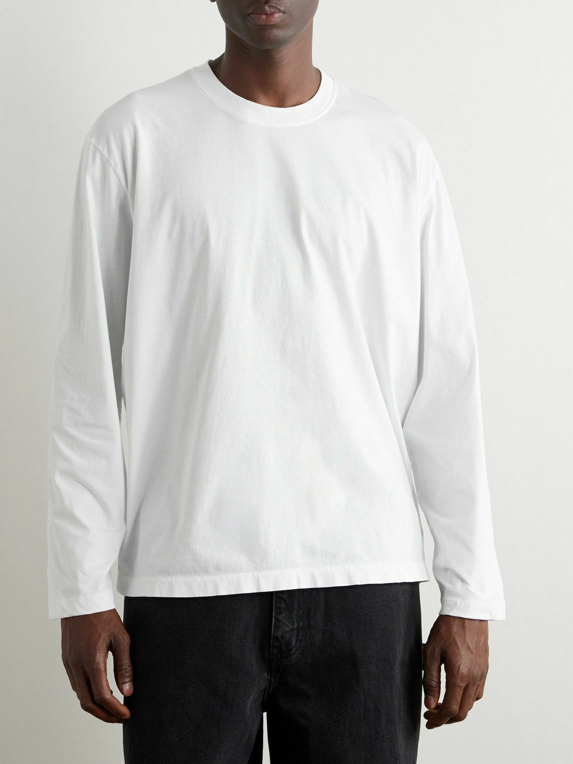 SSAM - Charlie Organic Cotton-Jersey T-Shirt - White