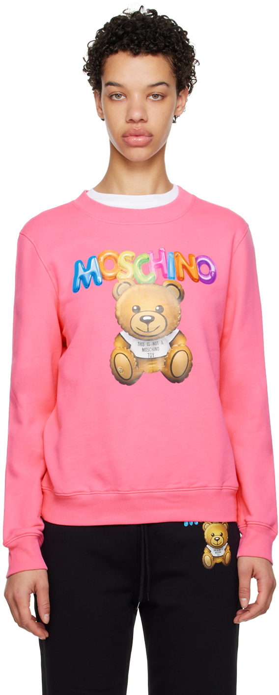 Pink teddy sweater hot sale