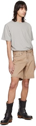 Levi's Beige 468 Stay Loose Shorts