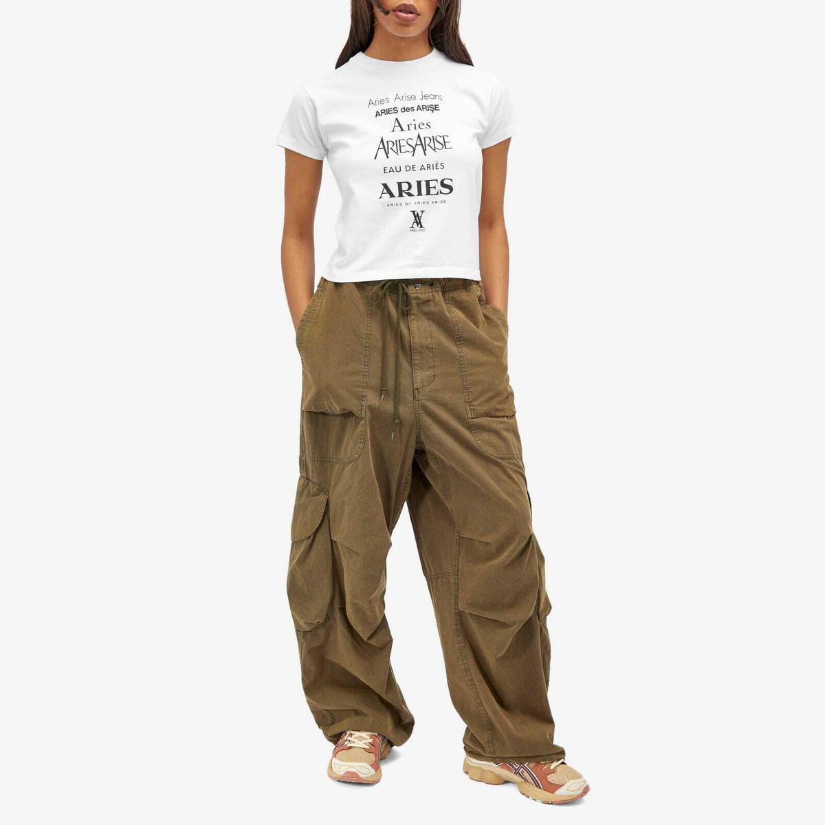 Aries Women's Baby Fit Perfume T-Shirt in White 