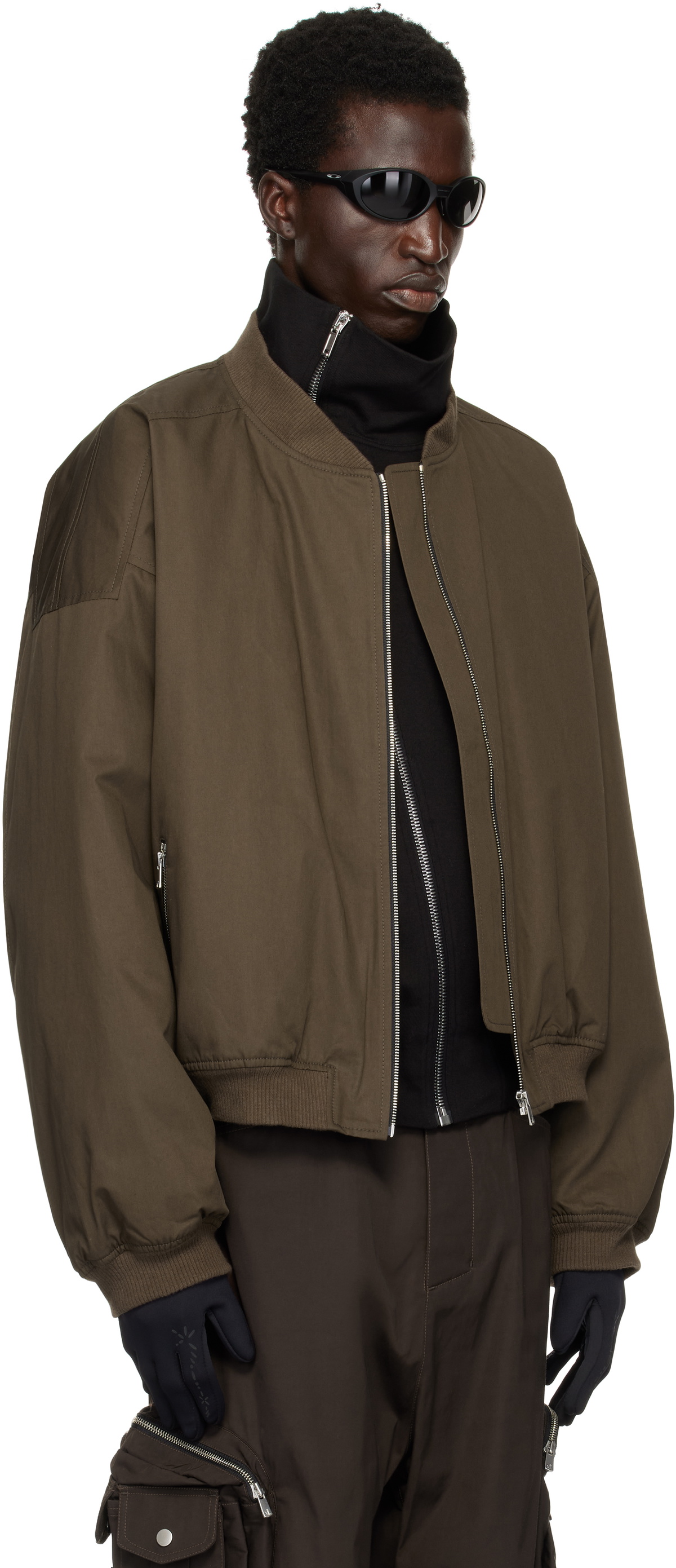 FFFPOSTALSERVICE Brown Team MA-1 Bomber Jacket FFFPOSTALSERVICE