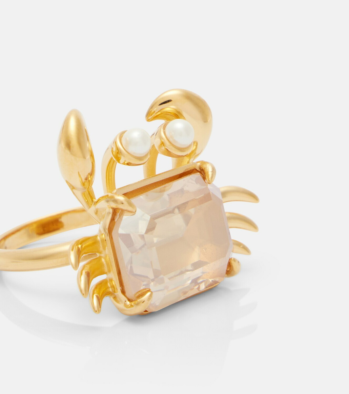 Oscar de la Renta Crab embellished ring