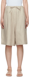 Cordera Beige Maxi Shorts