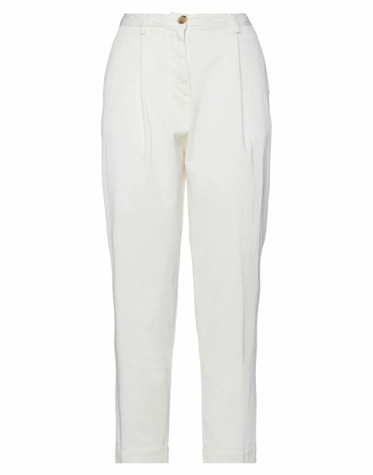 Manila Grace Womens Pants Ivory