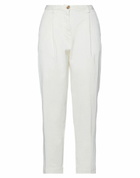 Manila Grace Womens Pants Ivory