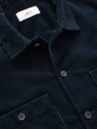 Mr P. - Cotton and Cashmere-Blend Corduroy Overshirt - Blue