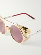 Jacques Marie Mage - Glacier Rocky Round Frame Sunglasses