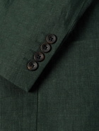 Richard James - Double-Breasted Linen Suit Jacket - Green