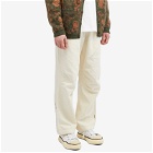 Maharishi Men's Cloud Embroidered Track Pants in Ecru