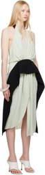 16Arlington Green & Black Piera Midi Dress