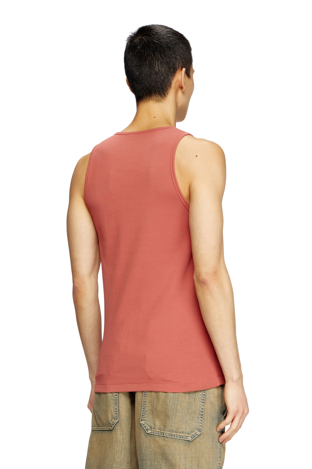 Diesel Tank top with mini D logo patch - T-Shirts Mens in