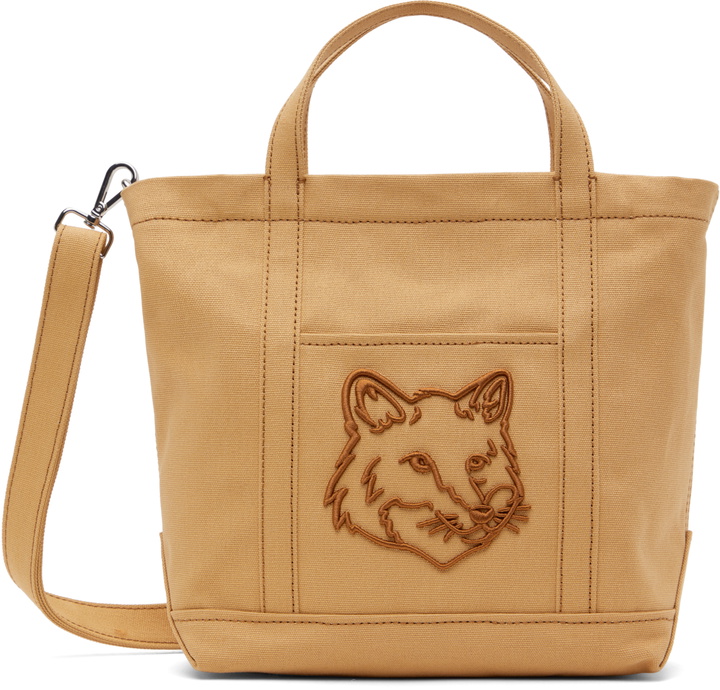 Photo: Maison Kitsuné Tan Fox Head Small Tote