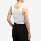 WARDROBE.NYC Women's Crop Tank Top in White