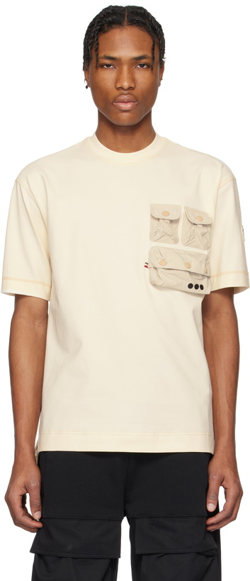 Photo: Moncler Grenoble Off-White Pockets Cotton T-shirt