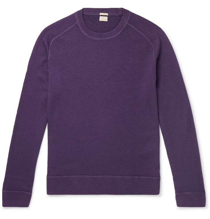 Photo: Massimo Alba - Watercolour-Dyed Cashmere Sweater - Men - Purple