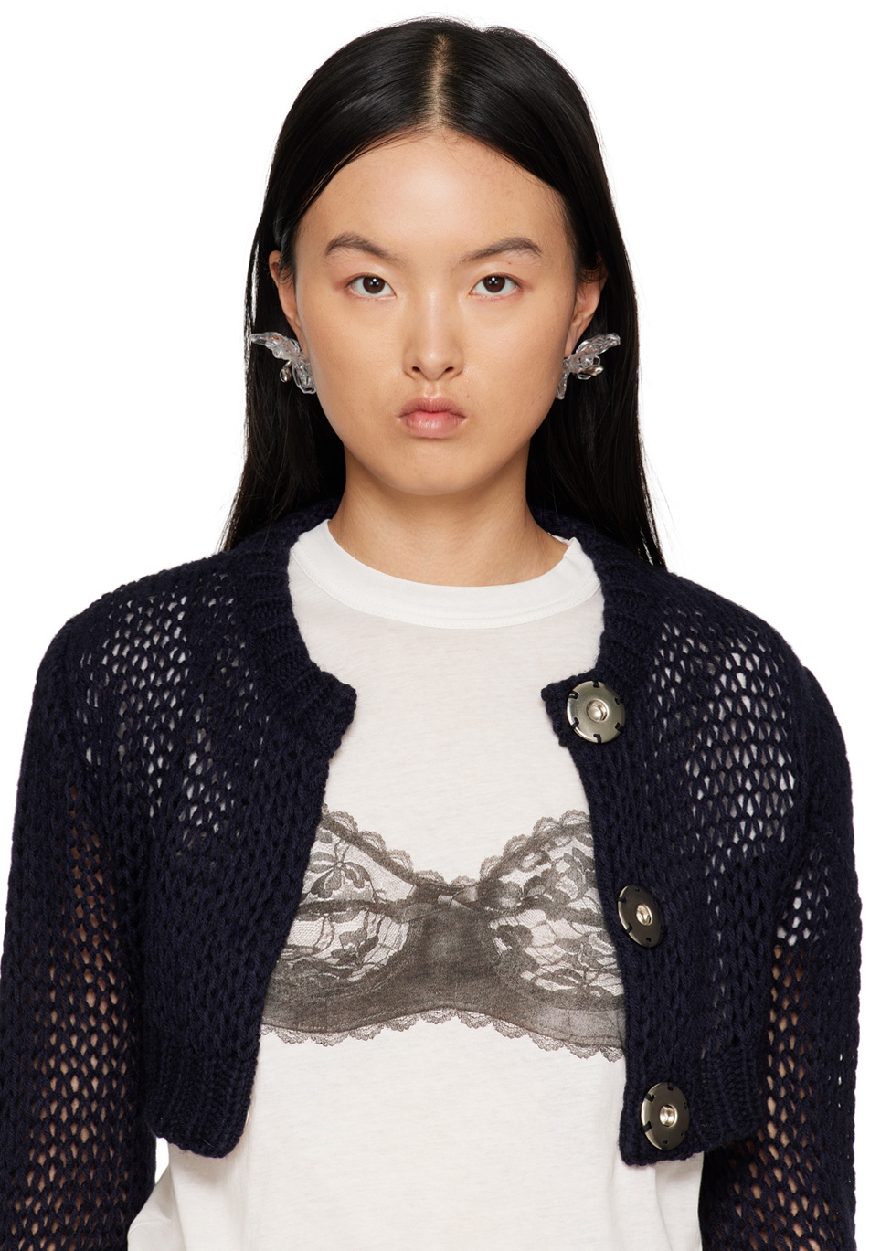 HUGO KREIT Transparent Iris Earrings