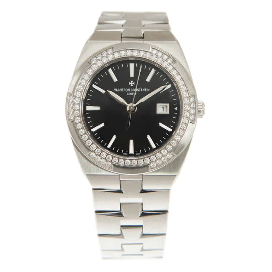 Vacheron Constantin Overseas Quartz Diamond Black Dial Ladies Watch 1205V/100A-B591