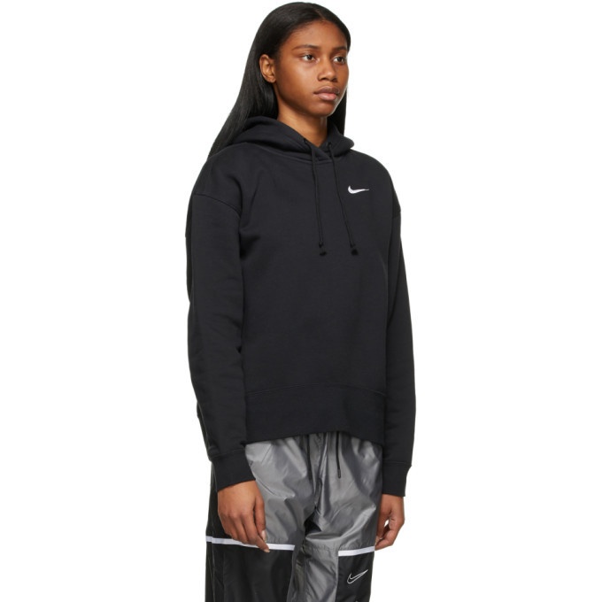 Nike Black Sportswear Essential Cropped Hoodie Nike