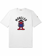 Moncler - Logo-Print Cotton-Jersey T-Shirt - White