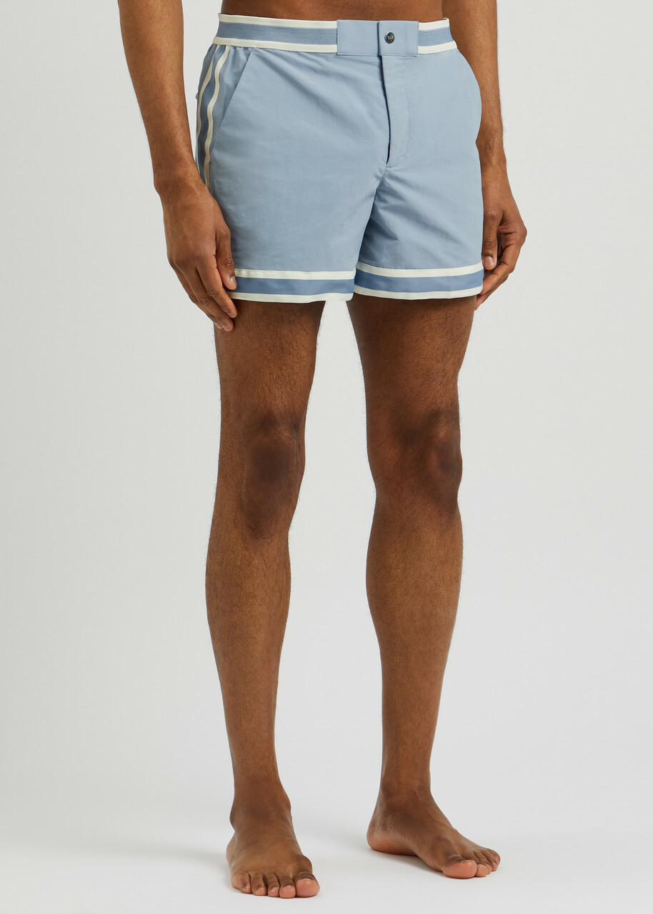 Che Baller Nylon Swim Shorts Light Blue