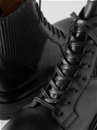 Gianvito Rossi - Martis Pleated Leather Boots - Black