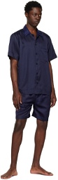 CDLP Navy Home Pyjama Shorts