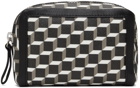 Pierre Hardy Black & White Perspective Cube Travel Pouch