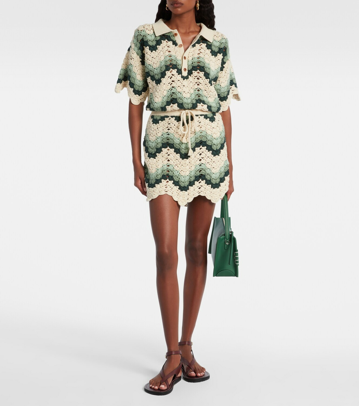 The Upside Tidal Sagra cotton crochet top